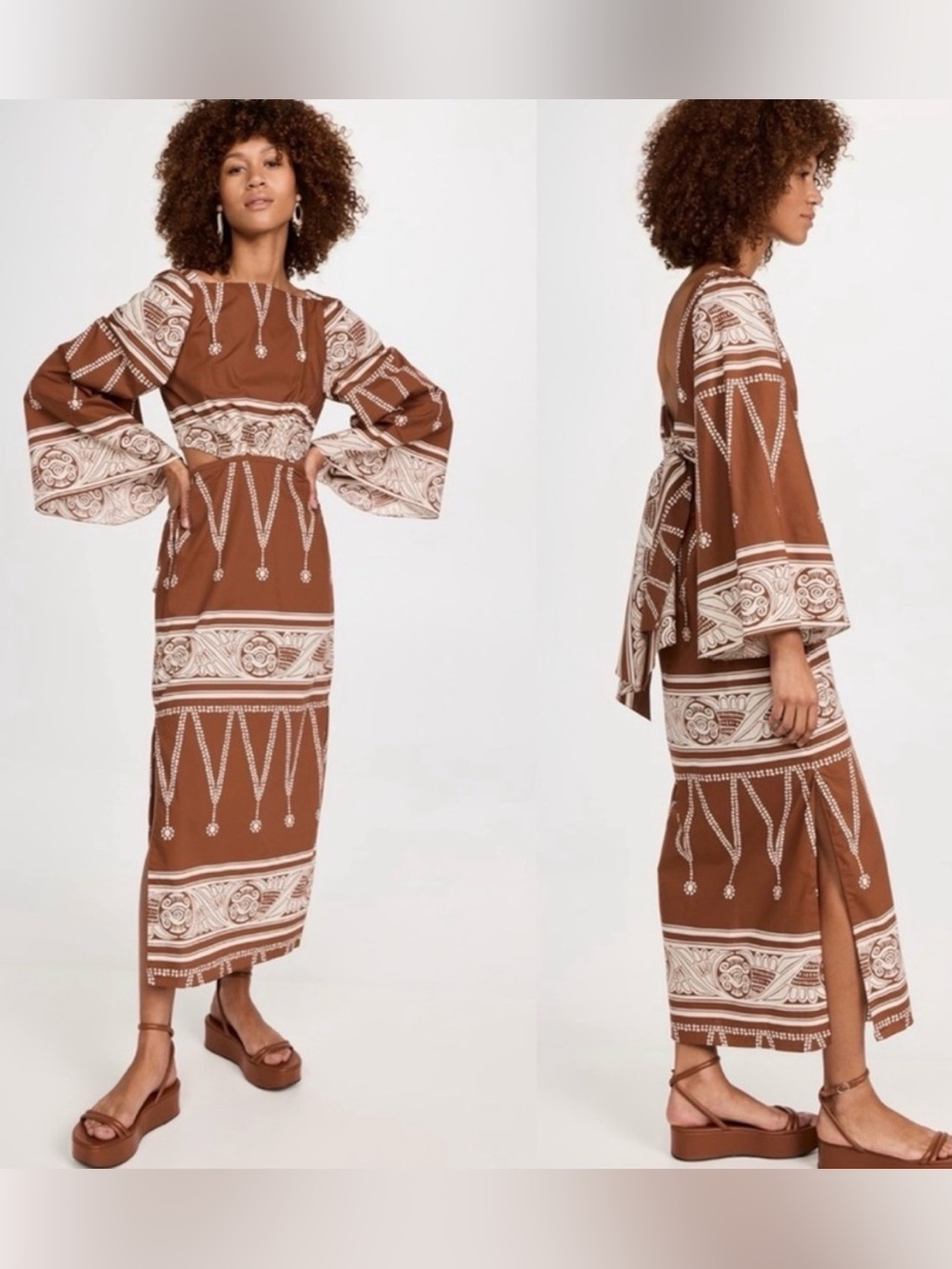 Johanna Ortiz Underwater Sanctuary Midi Dress